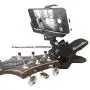 Guitar Headstock Cell Phone Clamp Clip Mount for Smartphones and Gopro Action Cameras ~ Close Up Home Music Recording - Also Work for Any Microphone Stand or Music Tripods