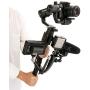 Gimbal Hand Grip Compatible for DJI Ronin S SC,Universal Handle Grip L Bracket Monitor Mount for Zhiyun Crane V2 WEEBILL/Moza AirCross/Hohem/Feiyu AK2000 4000 Gimbal Accessories