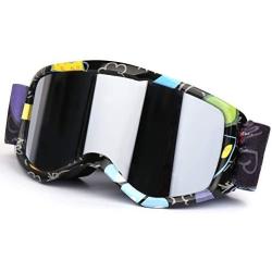 HOMAGA Bicycle Goggles for Kids,Youth 100% UV Protection Anti Fog Ski Snowboard Helmet Goggles for 7-12 Years Old Girls, Boys,Youth Outdoor Skiing Sports Protective Glasses