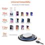 TORRAS Fast Wireless Charger, [Upgraded] Wireless Charger with 18W QC 3.0 Fast Charger,USB-C Qi Wireless Phone Charging Pad for iPhone SE/11/11 Pro/X/XS Max/XR/8 AirPods Pro,Samsung S20/S10/S10e/S9