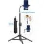 Phone Tripod Fits iPhone, Pixel Flexible Cell Phone Tripod for Video Recording, Vlogging/Streaming/Photography, Smartphone Tripod Stand, Sturdy and Lightweight Stand, Compatible with Phone and Camera Phone Tripod Fits iPhone, Pixel Flexible Cell Phone Tripod for Video Recording, Vlogging/Streaming/Photography, Smartphone Tripod Stand, Sturdy and Lightweight Stand, Compatible with Phone and Camera