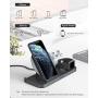 [2020 Latest] Wireless Charger, YEMO 3 in 1 Qi-Certified Wireless Charging Station for AirPods/Apple Watch Series 5/4/3/2/1,Fast Wireless Charging Stand for iPhone 11/11 pro/11 Pro Max/XS Max/XR