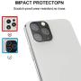 LOZA for iPhone 11 Pro 5.8"/11 Pro Max 6.5" Camera Lens Screen Protector, Metal Frame Bubble Free High Definition Anti-Scratch Screen Protector Camera Lens for New iPhone 11 Pro/11 Pro Max (Silver)