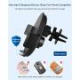 NANAMI Wireless Car Charger Mount,7.5W/10W Fast Charging Auto-Clamping Car Phone Holder Air Vent Compatible iPhone SE/11/11 Pro/11 Pro Max/XS Max/XS/XR/X/8 Plus,Samsung S20/S10/S9/S8/S7/Note 10+/9/8/5