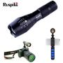 Flashlight,Ruspike 1000 High Lumen Super Bright LED Tactical Flashlight with 6 modes, Adjustable Focus Flashlight Smartphone Video Light Kit for Camping Hiking