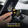 Humixx Phone Ring Holder, Stainless Steel Cell Phone Finger Stand, 360° Rotation Thin Universal Kickstand, Magnetic Car Mount for iPhone 11/11 Pro/11 Max/XR/XS Max, Samsung S10, Huawei P30 - Black