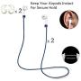 amasing AirPods Case 7 in 1 for Airpods 1&2 Accessories Kits Protective Silicone Cover for Airpod Gen1 2 (Front Led Visible) Included 2 Ear Hook /2 Staps/1 Clips Tips Grips/1 Zipper Box (Blue)