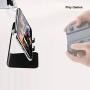 Tonda Cell Phone Stand, Adjustable Desk Phone Holder Cradle Dock Aluminum Stand Compatible with iPhone 11 Pro Xs Max Xr 8 7 6 6s Plus iPad Mini All Smart Phone -Black