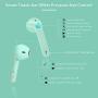 Wireless Earbuds, Goojodoq Bluetooth 5.0 Earbuds-Wireless Earphones with Smart Touch, Dual-Mic, Auto-Pair, 3D Stereo, Sweatproof Mini Sports Earbuds Compatible with Hi-Fi Sound for Android and iPhone
