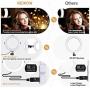 8" Ring Light with Tripod Stand - Dimmable Selfie Ring Light LED Camera Ringlight with Tripod and Phone Holder for Live Stream/Makeup/YouTube Video, Compatible for iPhone Android, Remote(Upgraded)