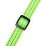 Mile High Life Dog Collar | Nylon with Reflective Three 3M Straps | Lime Green Hot Blue Pink Purple Red