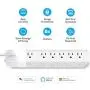 Geeni 6-Outlet Smart Surge Protector No Hub Wireless Remote Control and Timer –Works with Amazon Alexa, Google Assistant & Microsoft Cortana, Requires 2.4 GHz Wi-Fi, White Geeni 6-Outlet Smart Surge Protector No Hub Wireless Remote Control and Timer –Works with Amazon Alexa, Google Assistant & Microsoft Cortana, Requires 2.4 GHz Wi-Fi, White