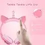Isightguard Kids Headphones, Unicorn Headphones Wired Headphones,On Ear, Cat Ear Headphones with LED for Girls, 3.5mm Audio Jack for Cell Phone,Pink
