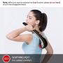 Snailax Cordless Handheld Back Massager - Rechargeable Percussion Massage with Heat, Deep Tissue Massager for Neck Shoulder Waist Leg Foot Back Pain Relief, Portable Wand Massager for Full Body