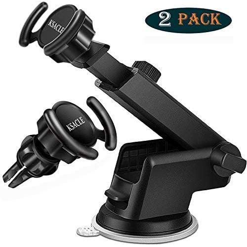 KSACLE Car Phone Mount, Phone Holder Pop Car Mount Air Vent Out Stand Car Mount, Universal Phone Holder for Car, 360 Degrees Dashboard Desk Wall Bracket for GPS Navigation and Any Smartphones