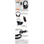 FNSHIP 3.5mm Wired Over-head Stereo Headband Gaming Headset Headphone with Mic Microphone Volume Control for SONY PS4 PC Tablet Laptop Smartphone (Renewed)