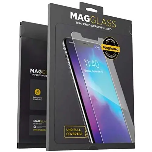 iPhone 11 Pro Max Tempered Glass Screen Protector - MagGlass Premium HD Display Guard (Retail Packaging) iPhone 11 Pro Max Tempered Glass Screen Protector - MagGlass Premium HD Display Guard (Retail Packaging)