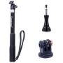 Smatree Extendable Aluminum Selfie Stick/Monopod Compatible for GoPro Max/Hero 8/7/6/5/4/3+/GOPRO Hero(2018)/AKASO GeekPro SJCAM SJ4000 SJ5000 Xiaomi Yi Camera Action Camera