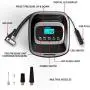 AUTOGEN Air Compressor Tire Inflator, Tire Inflator with Gauge 12V DC Digital Car Air Pump 120PSI with LED Light Extra Nozzle Adaptors for Car, Bicycle, Motorcycle and Other Inflatables