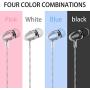MUNSKT Color Headphones Heavy bass Earphone in Ear Headphones Headphones with Microphone Mobile Phone Earphone Wired Earphone 3.5mm Headphones (Mixed Color 8pack)