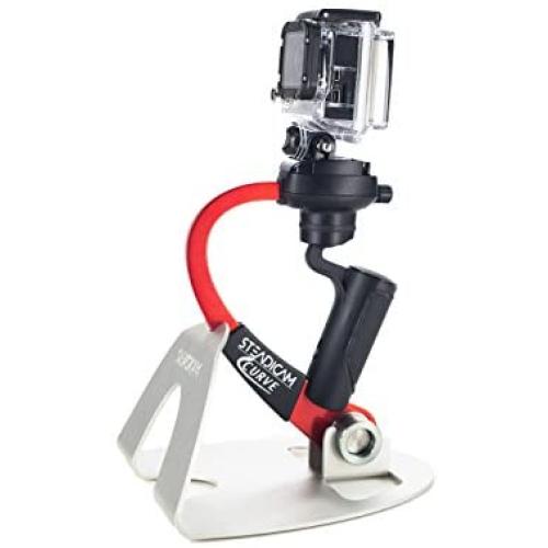 Steadicam Curve-BK Handheld Video Stabilizer and Grip for GoPro Hero Cameras 3, 4 Black & Hero 5 (Red)