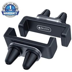 Phone Vent Holder Cell Phone Holder for Car with Adjustable Size Up to 6.5 | Secure Double Clamp Grip, Compact & Durable Mount Compatible with iPhone, Samsung Galaxy, LG, Pixel, and All Smartphones