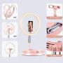 11.4 Selfie Ring Light with Round Stand, Surwit Portable LED RingLight with Phone Holder and Bluetooth Remoter, for Vlog/Makeup/Photography/YouTube Video/TIK Tok, Compatible with iPhone Android