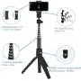 Selfie Stick Tripod, Xinji Selfie Stick Tripod for iPhone Bluetooth Remote 40 Inch, Phone Tripod for iPhone 11 pro Xs Max Xr X 8Plus, Android, Lightweight