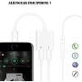 Headphones Adapte for iPhone 11 Headphone Jack Adapter Splitter Aux Cord Dongle Audio Cable Car Charger for iPhone 7/7 Plus/X/XR/XS Max/SE/11/11 Pro Support iOS 13 System