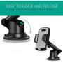 Amoner Car Phone Mount, Phone Holder for Car Dashboard Windshield with Strong Adhesive Suction Cup Compatible with iPhone 11 Pro/XS Max/X/8 Plus/8/7, Galaxy S10/S9/S8/S7, LG,REDMI Note and More
