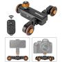 Neewer 3-Wheels Wirelesss Camera Video Auto Dolly，Motorized Electric Track Rail Slider Dolly Car with Remote Control，3 Speed Adjustable for DSLR Camera Camcorder Gopro iPhone and Samsung Phones