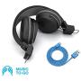 JLab Audio Neon Bluetooth Folding On-Ear Headphones | Wireless Headphones | 13 Hour Bluetooth Playtime | Noise Isolation | 40mm Neodymium Drivers | C3 Sound (Crystal Clear Clarity) | Black
