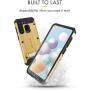 Evocel Galaxy A21 Explorer Series Pro with Glass Screen Protector and Belt Clip Holster for The Samsung Galaxy A21, Gold