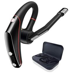 Bluetooth Headset,V5.0 Hands-Free Wireless Business Bluetooth Earpiece with Noise Reduction Mic for Cell Phones-Compatible with iPhone and Android,Work for Office/Workout/Driving