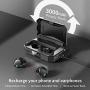Wireless Earbuds with Flashlight, Touch Control Bluetooth 5.0 Headphones with Charging Case Waterproof In-Ear Earphones E-Book, Passive Noise Reduction Compatible with iPhone Android