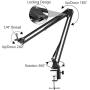 Overhead Video Stand Phone Holder Articulating Arm Phone Mount Table Top ChromLives Scissor Boom Arm Articulating Phone Stand Tablet Phone Holder for Streaming Phone Baking Crafting Videos and More