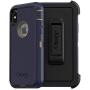 OtterBox DEFENDER SERIES SCREENLESS EDITION Case for iPhone Xs & iPhone X - Frustration Free Packaging - DARK LAKE (CHINCHILLA/DRESS BLUES)