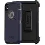 OtterBox DEFENDER SERIES SCREENLESS EDITION Case for iPhone Xs & iPhone X - (NOT compatible with iPhone XR or XS Max) - Retail Packaging - DARK LAKE (CHINCHILLA/DRESS BLUES)