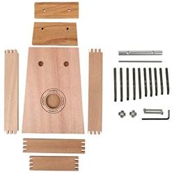 DIY Thumb Piano Kalimba 10 Key Assembly Wood Finger Piano 10 Tone Kalimba Mbira with Piano Bag/Installation Tools/Painting