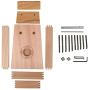 DIY Thumb Piano Kalimba 10 Key Assembly Wood Finger Piano 10 Tone Kalimba Mbira with Piano Bag/Installation Tools/Painting