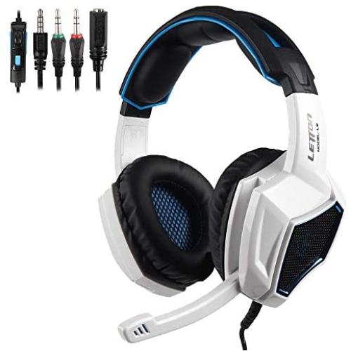 CIGOO L9 Gaming Headset 3.5mm Stereo Over-Ear Headphone with Adjustable Microphone for PC Laptop Smart Phone