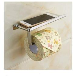 Ingenuitstore Toilet Paper Holder Wall Mount For Bathroom (Silver)