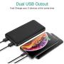 Portable Charger, 【2-Pack】 Ultra-Slim 10000mAh Dual USB Power Bank External Battery Backup Pack, Compatible with iPhone 11/Xs/XR/X/8/7/6S/6 and More Android Smartphones