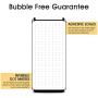 Galaxy S8 Screen Protector Tempered Glass, Elecshion 3D Curved Tempered Glass Dot Matrix Screen Protector for Samsung S8 with Easy Installation Tray (Case Friendly)
