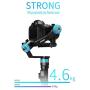 FeiyuTech AK4500 3-Axis Gimbal Stabilizer for DSLR Camera Canon EOS 80D 5D Mark Ⅳ 6D Mark Ⅱ, Sony a9 Full Frame Mirrorless, Sony A7R, A7S, A6300,A6400