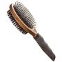 Dog Brush for Grooming, Double Sided Pin&Bristle Brush Removing Shedding Hair, Dog Brush for Short Medium or Long Hair, Cat Brush Grooming Comb for Detangling and Dirt Cleaning, Lotus Wood