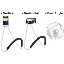 Lazy Neck Phone Holder for Bed Desk Bike Car,Around The Neck Cell Phone Mount for iPhone X/8/7Plus/6/Samsung Galaxy S8 Plus/S7/S5 (White)