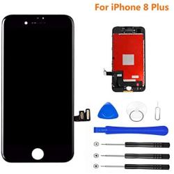 Magic Screen Replacement for iPhone 8 Plus Black 5.5" LCD Display Touch Digitizer Frame Assembly Full Repair Kit, with Repair Tools