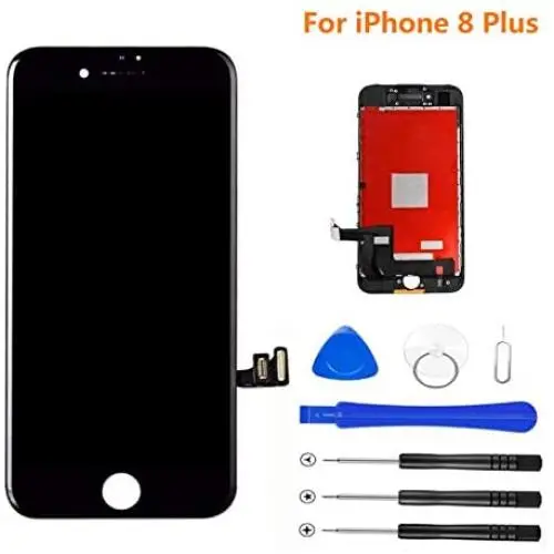 Magic Screen Replacement for iPhone 8 Plus Black 5.5" LCD Display Touch Digitizer Frame Assembly Full Repair Kit, with Repair Tools Magic Screen Replacement for iPhone 8 Plus Black 5.5" LCD Display Touch Digitizer Frame Assembly Full Repair Kit, with Repair Tools