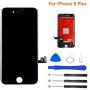 Magic Screen Replacement for iPhone 8 Plus Black 5.5" LCD Display Touch Digitizer Frame Assembly Full Repair Kit, with Repair Tools